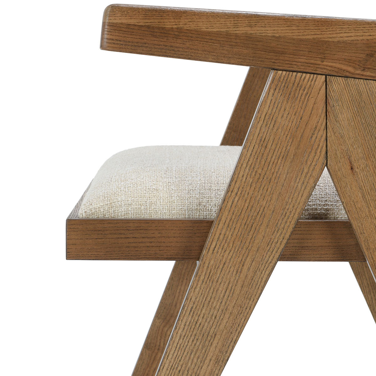 Dolton Beige/Natural Dining Arm Chair - Ornate Home