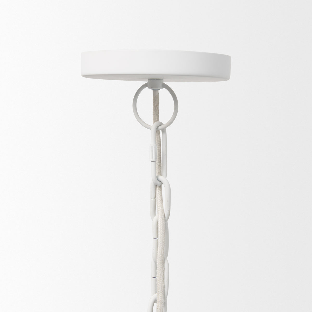 Doma White 24" Round Dome Pendant Light - Ornate Home