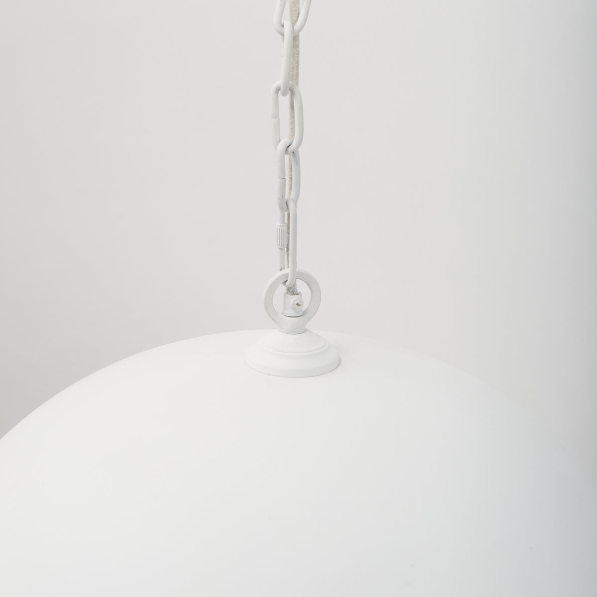 Doma White 24" Round Dome Pendant Light - Ornate Home