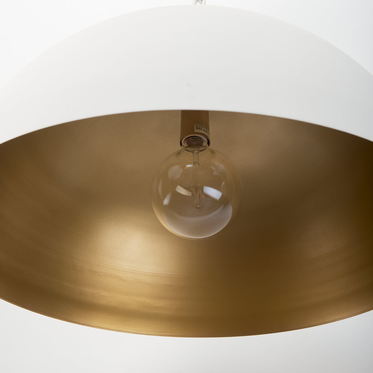 Doma White 24" Round Dome Pendant Light - Ornate Home