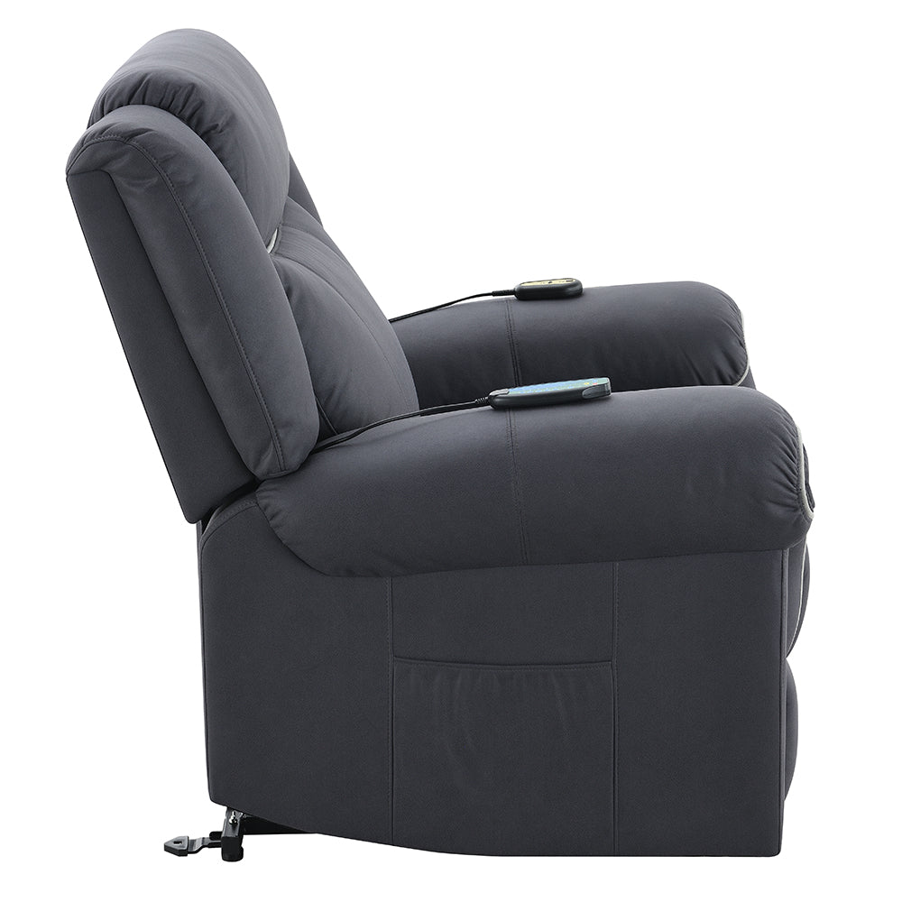 Domana Dark Blue Power Recliner - Ornate Home