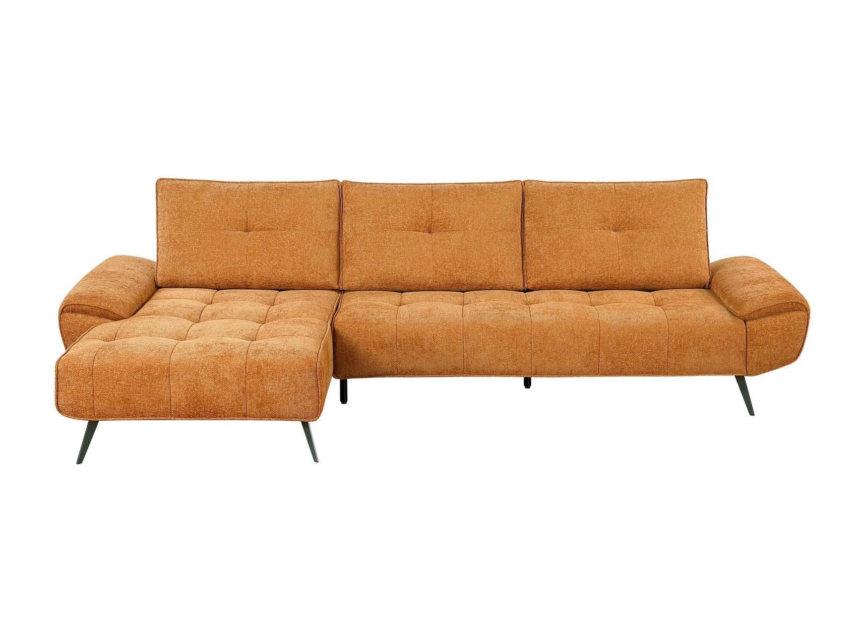 Dominic Orange 2-Piece Sectional with Left Chaise and Dual-position Backs - Ornate Home