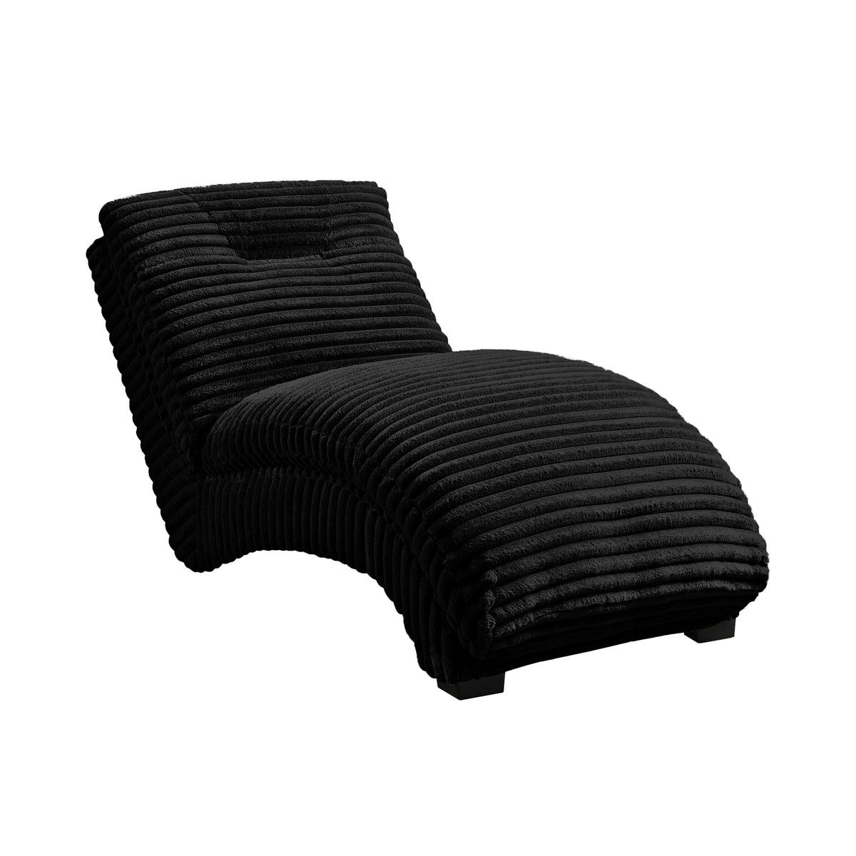 Dominick II Masis Black Chaise - Ornate Home