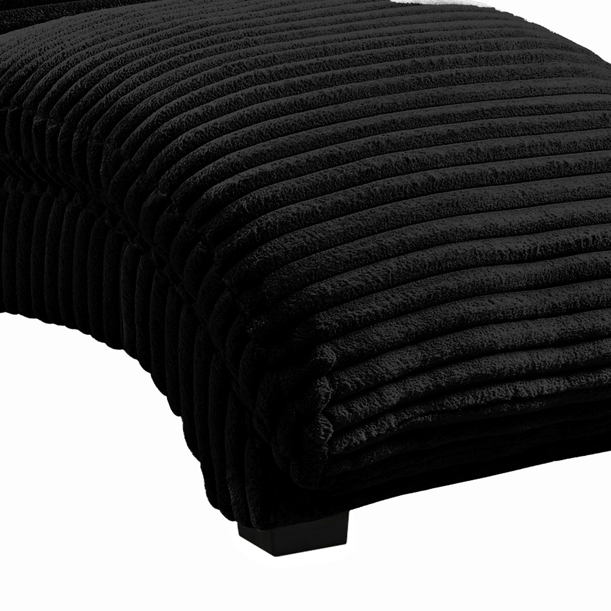 Dominick II Masis Black Chaise - Ornate Home