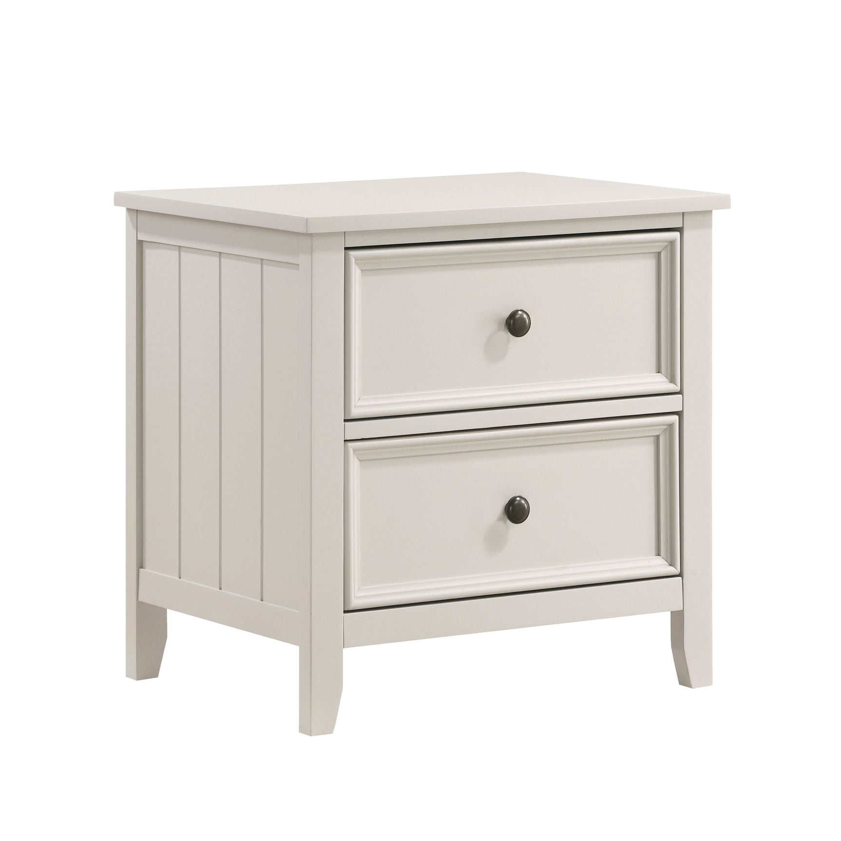 Donahue White Nightstand - Ornate Home