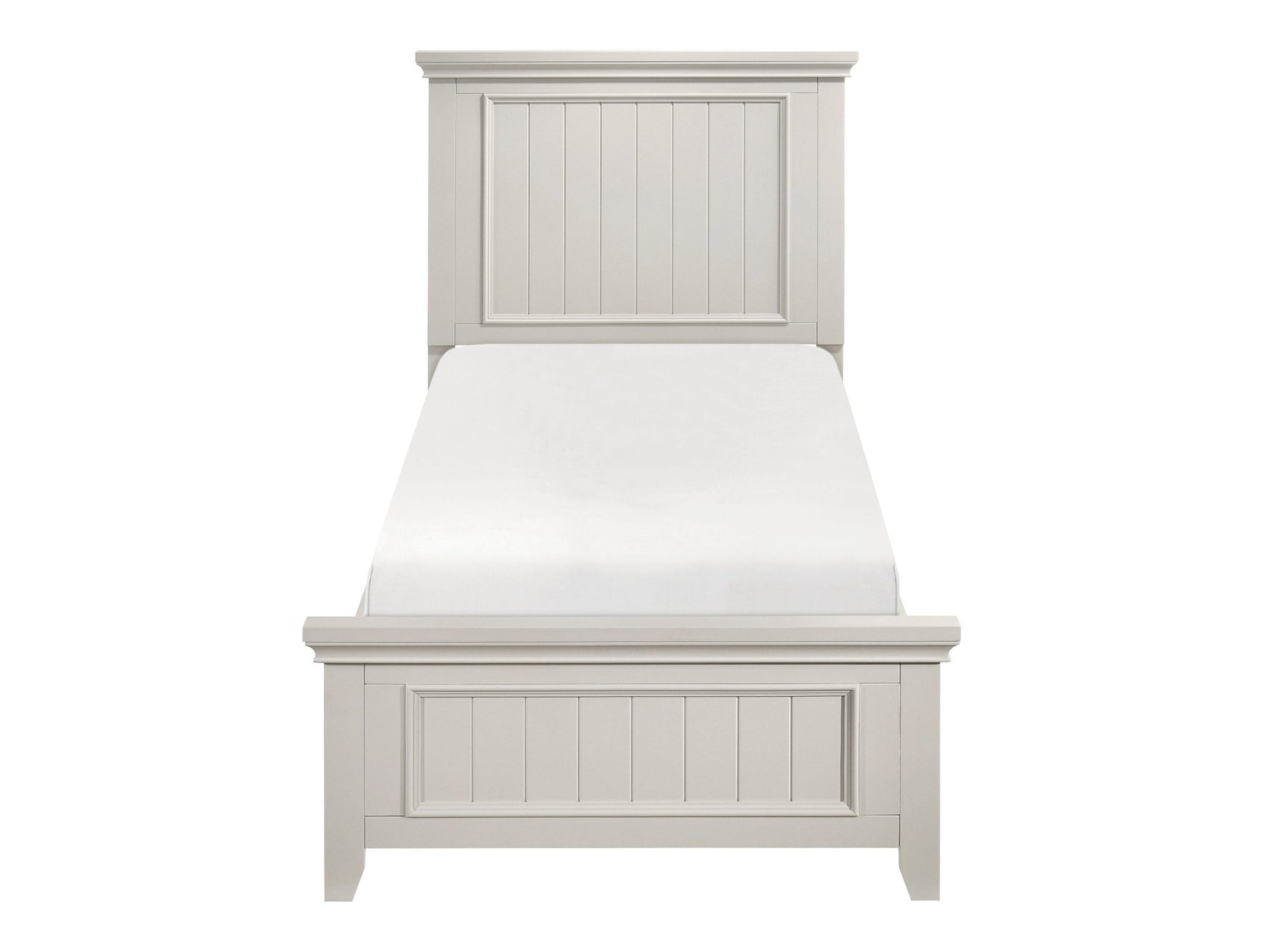 Donahue White Twin Bed - Ornate Home
