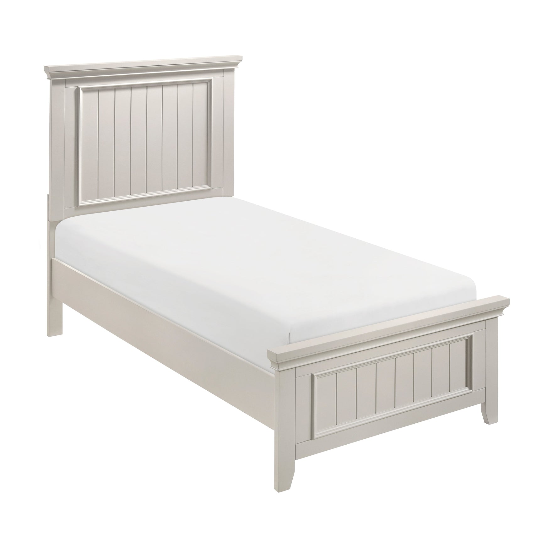 Donahue White Twin Bed - Ornate Home