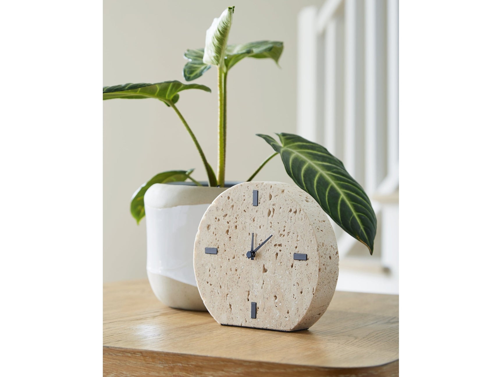 Donfordson Beige Table Clock (Set of 2) - Ornate Home