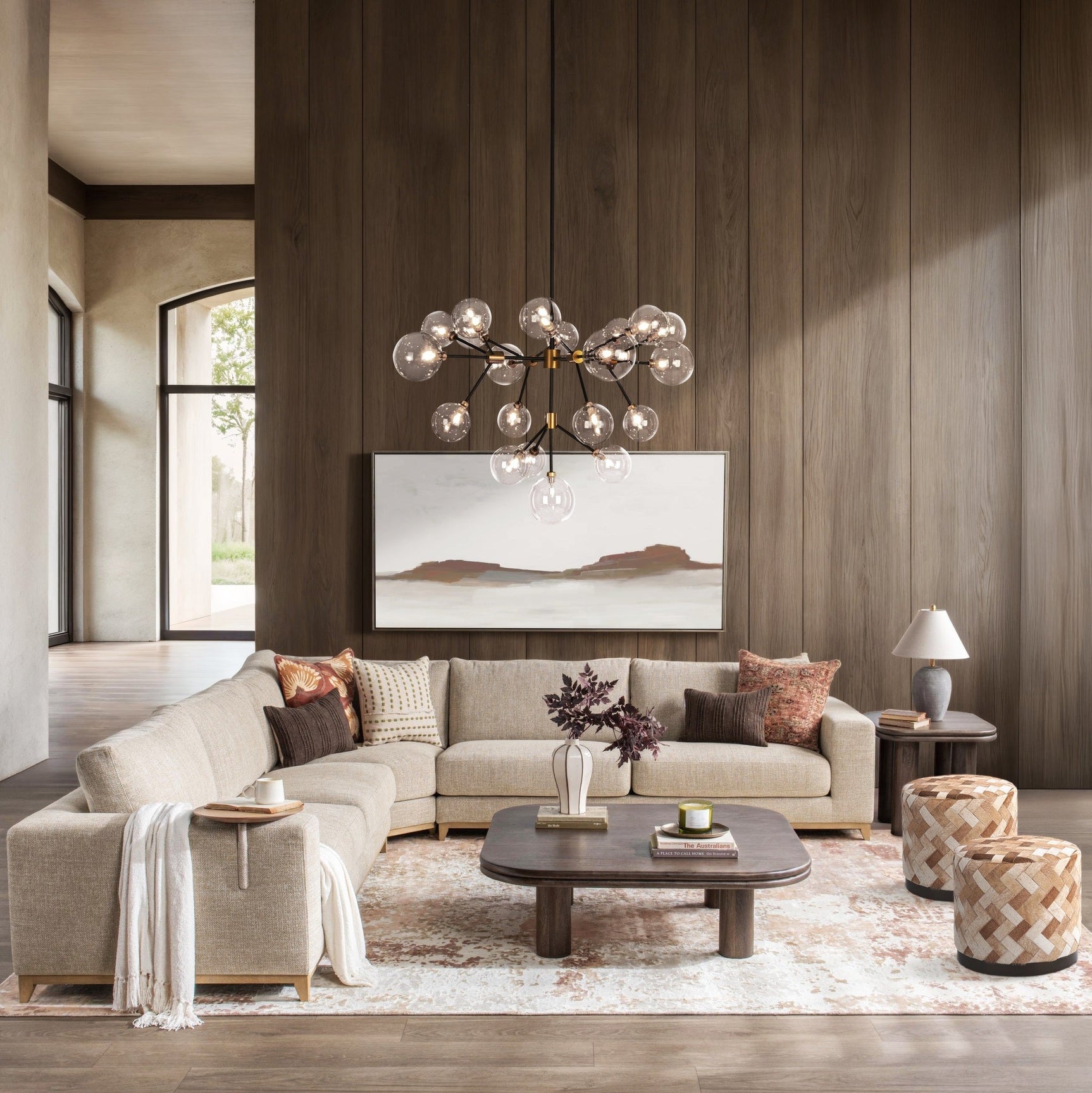 Donovan Bisque Sectional - Ornate Home