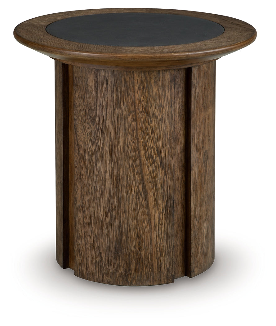 Dontayne Warm Brown End Table - Ornate Home