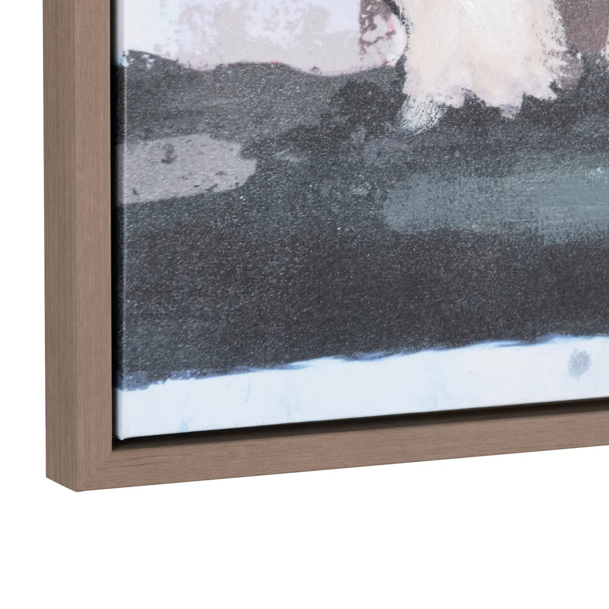 Doodling Brown/White Canvas - Ornate Home