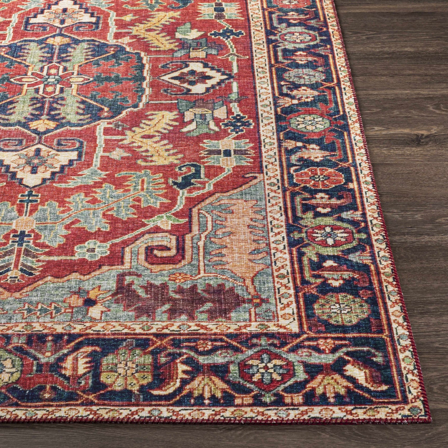 Dorcas Red Performance Rug - Ornate Home