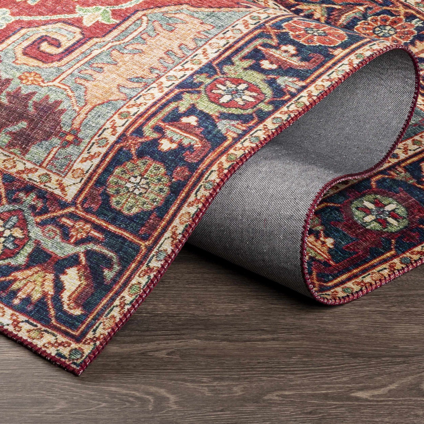 Dorcas Red Performance Rug - Ornate Home