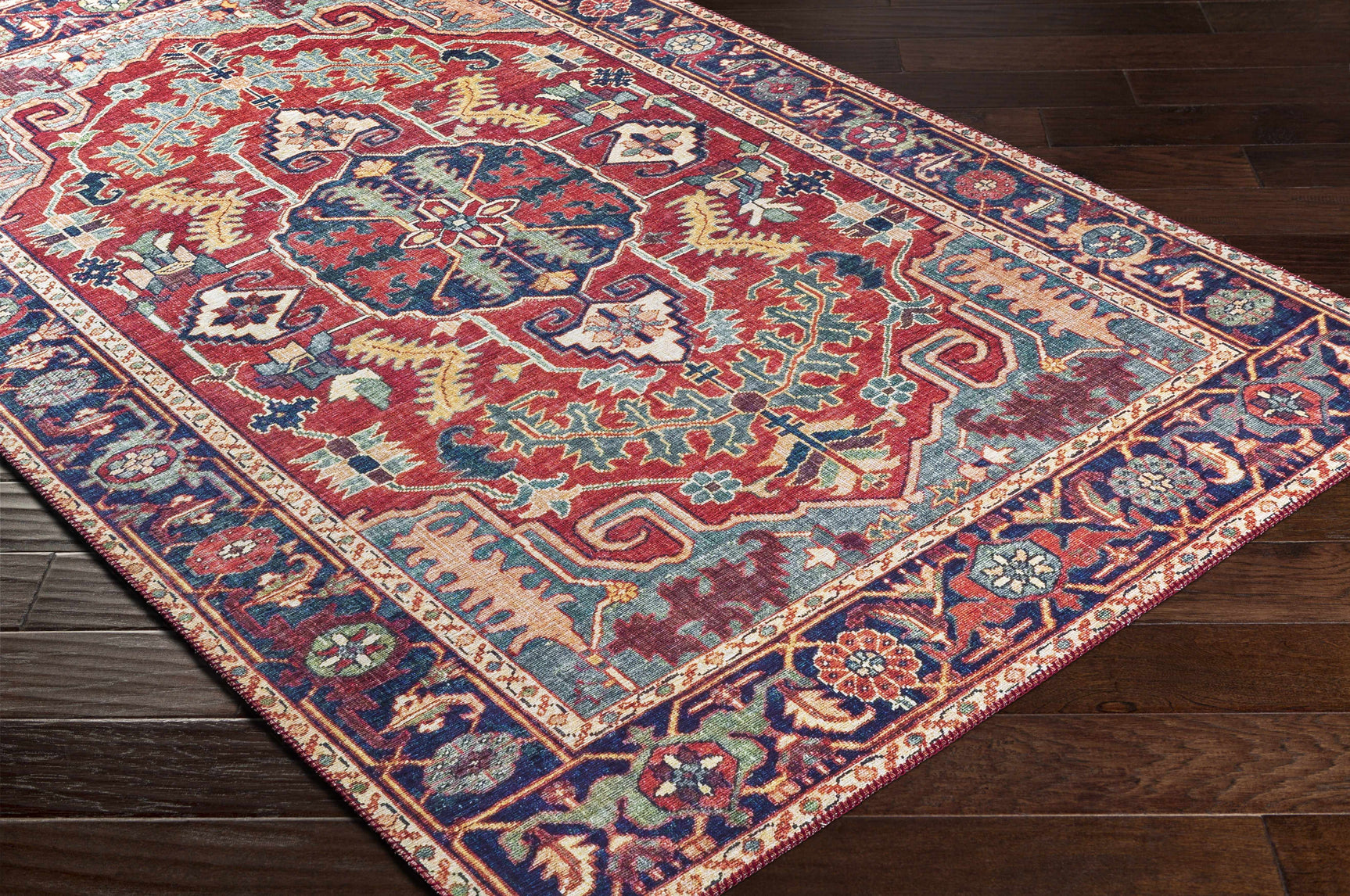 Dorcas Red Performance Rug - Ornate Home