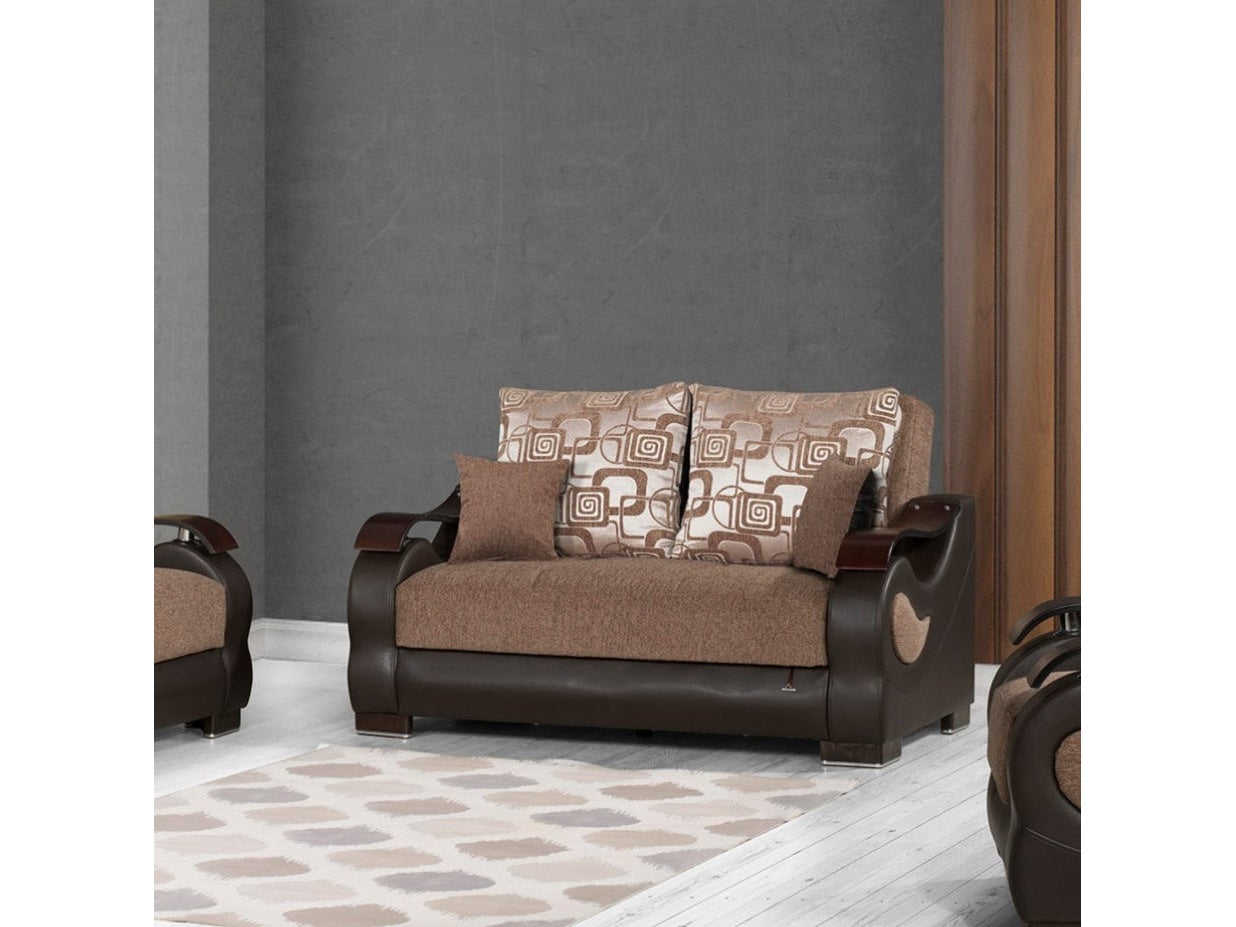 Dorian Sport Brown Loveseat - Ornate Home