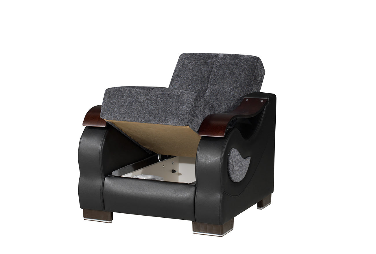 Dorian Sport Gray Armchair - Ornate Home