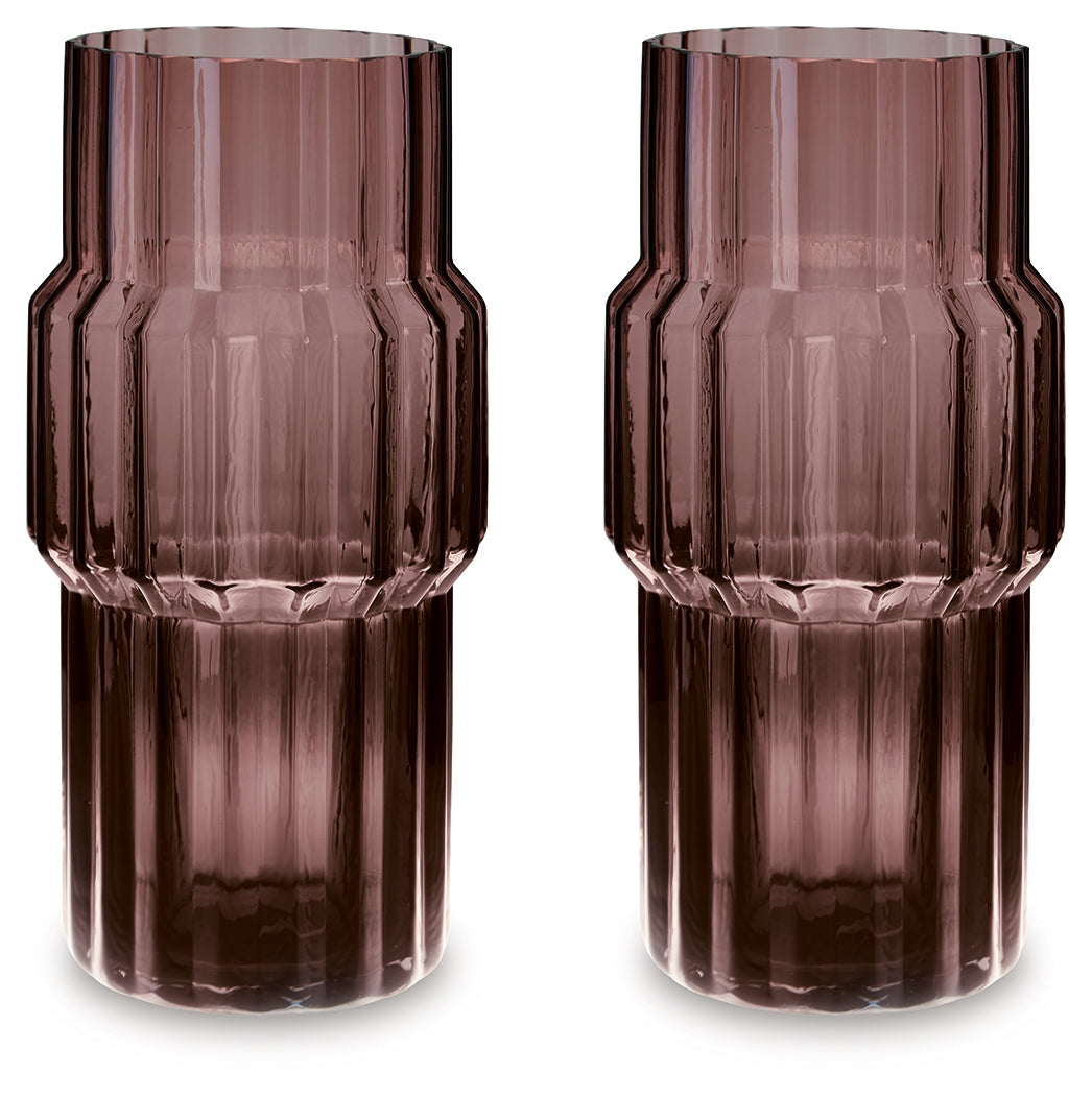 Dorlow Mauve Vase (Set of 2) (13.58"H) - Ornate Home