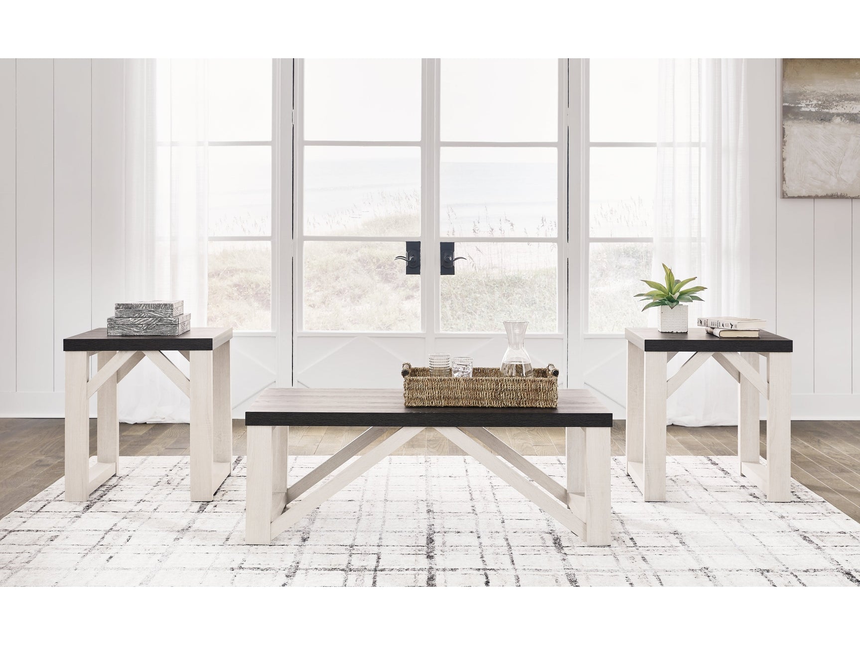 Dorrinson Antique White Occasional Table Set (Set of 3) (Online Special Price) - Ornate Home