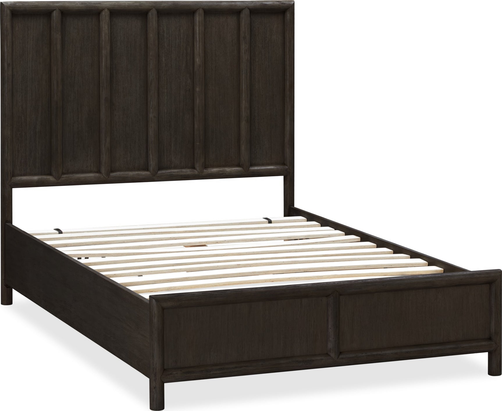 Dorsey Basalt Grey California King Wooden Panel Bed - Ornate Home