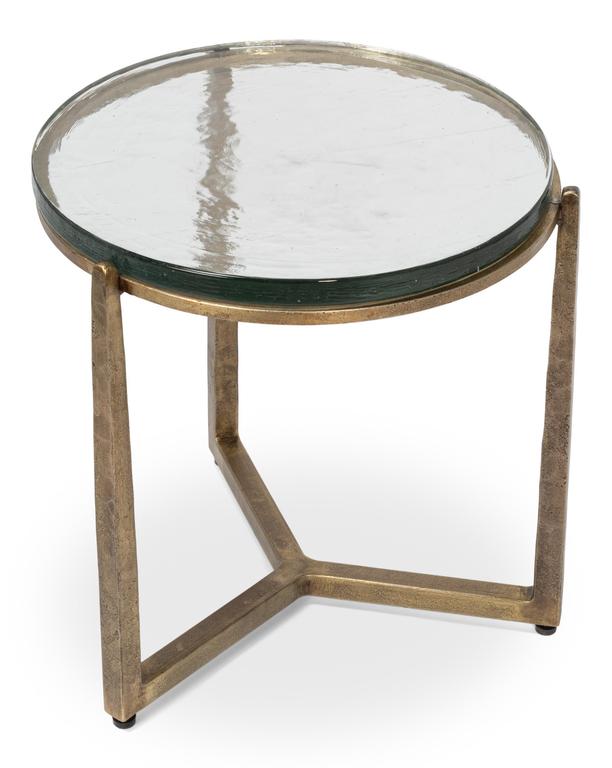 Dorsey Bronze Round Side Table - Ornate Home