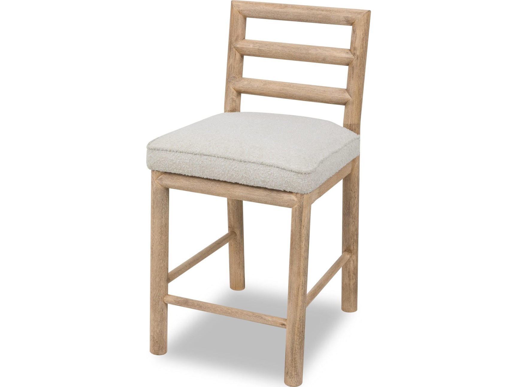 Dorsey Granola/Ricotta Ladder Back Counter Stool - Ornate Home