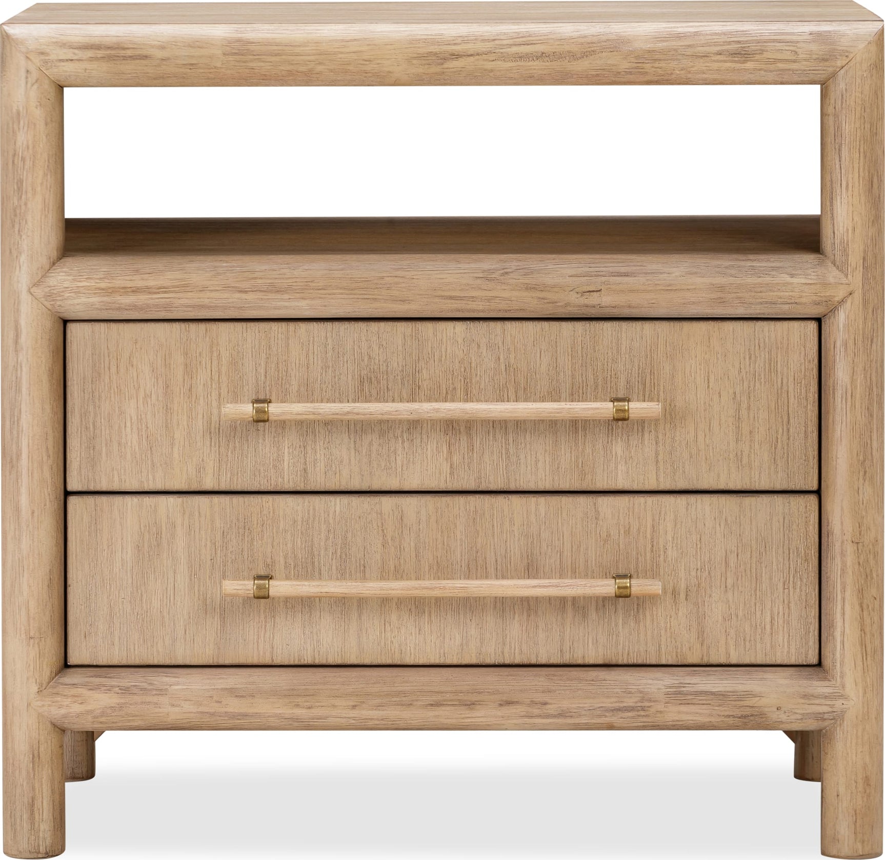 Dorsey Granola Two Drawer USB-charging Nightstand in Granola - Ornate Home