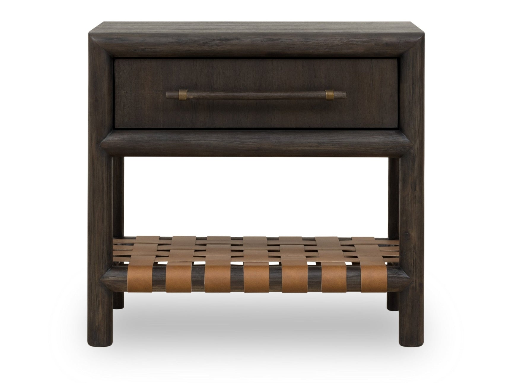 Dorsey One Drawer USB-charging Nightstand in Basalt Grey - Ornate Home