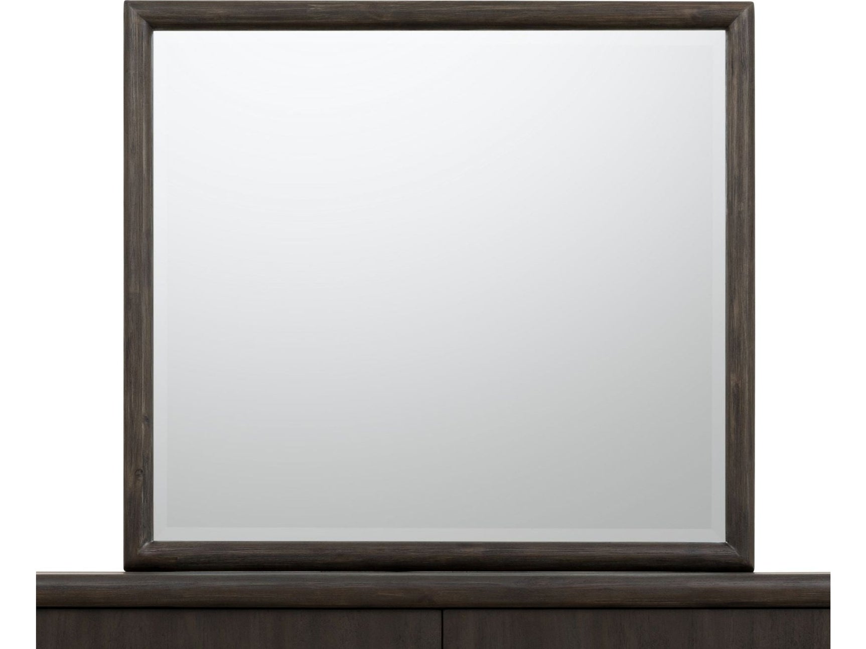 Dorsey Solid Wood and Glass Mirror in Basalt Grey - Ornate Home