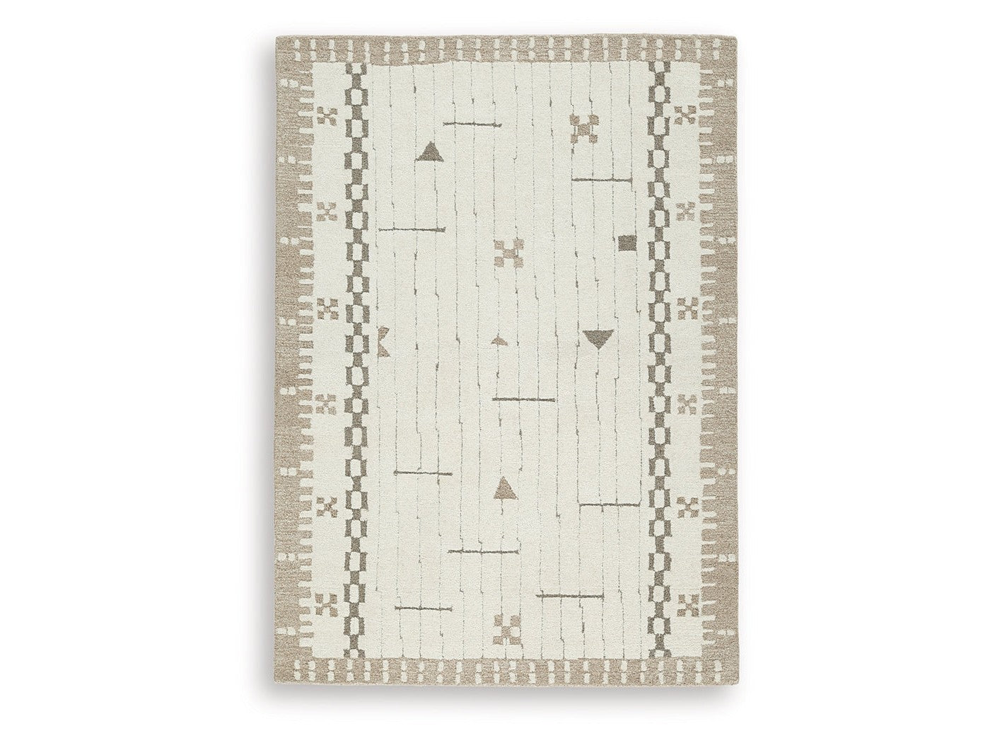 Dot Cream/Brown/Taupe Medium Rug (Online Special Price) - Ornate Home