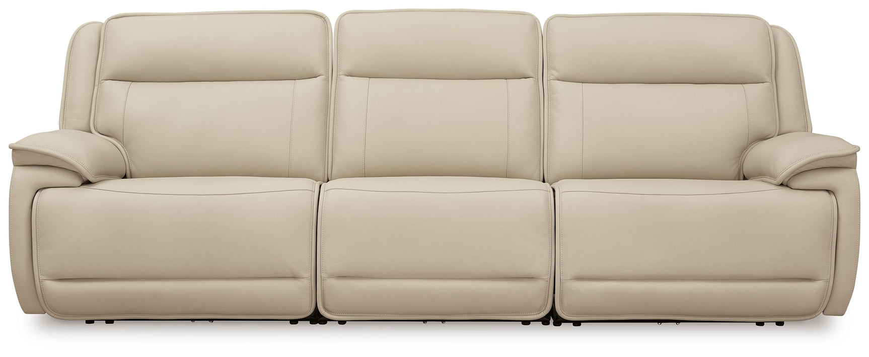 Double Deal Almond 3-Piece Power Reclining Sofa Sectional (Online Special Price) - Ornate Home