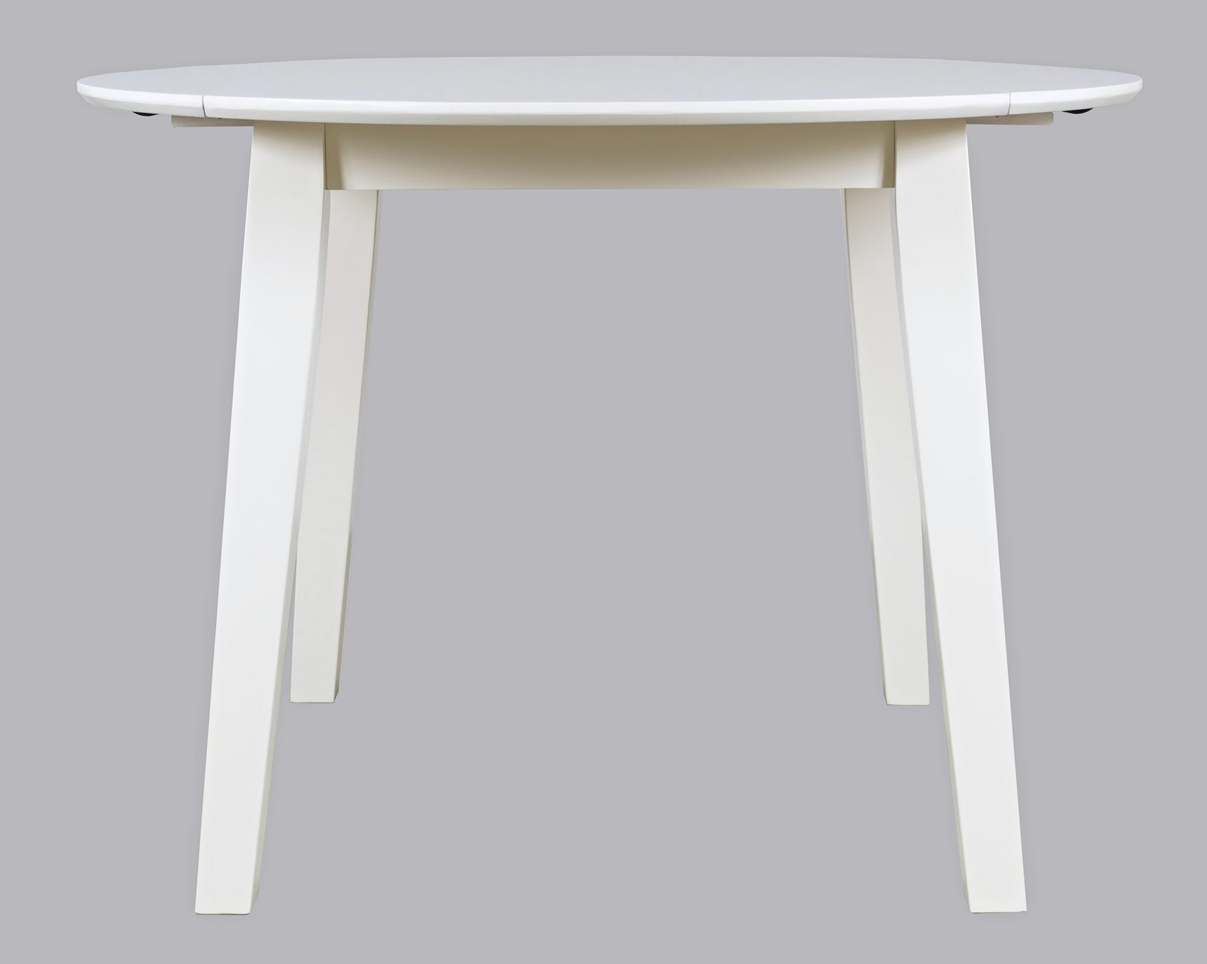 Simplicity Paperwhite Round Dropleaf Table