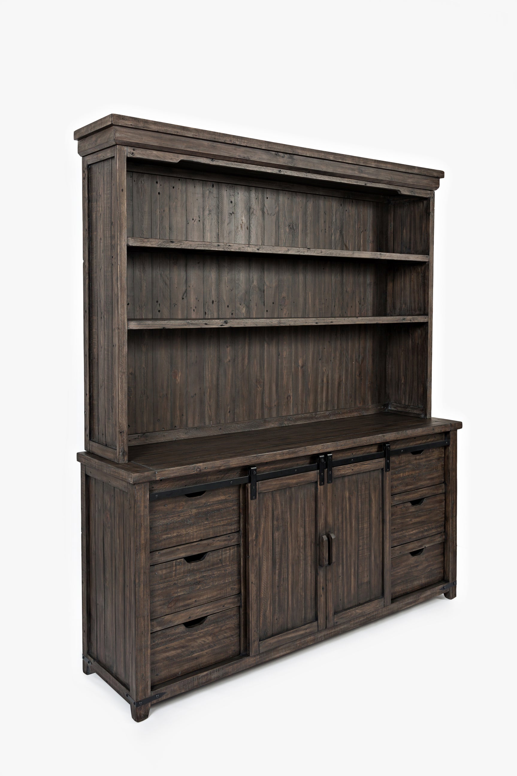 Madison County Barnwood 70 Barndoor Hutch Server