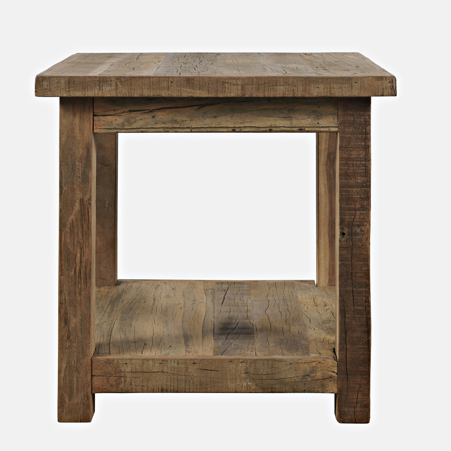 Reclamation Rustic Brown Square End Table