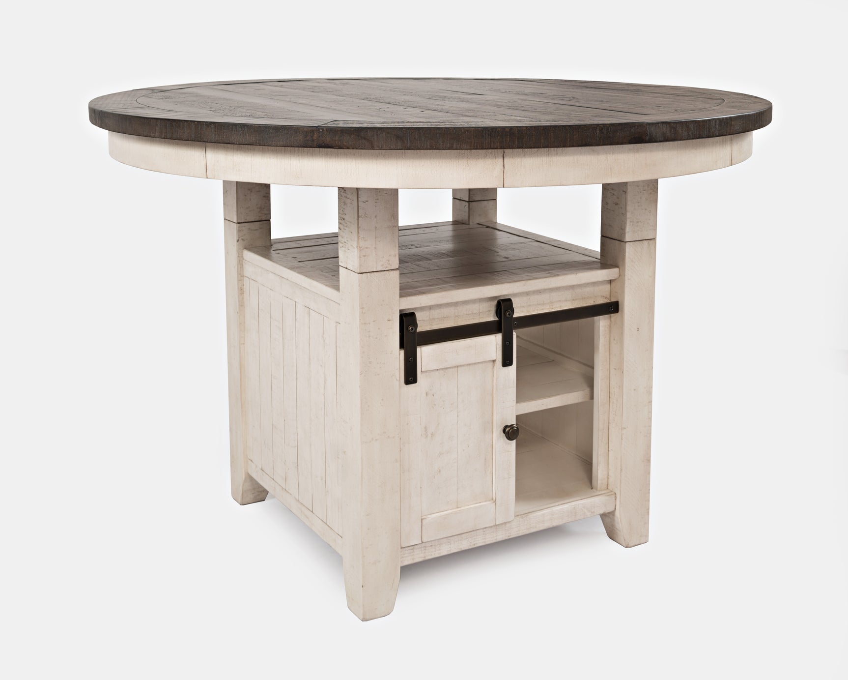 Madison County Vintage White Round Dining Dining Table