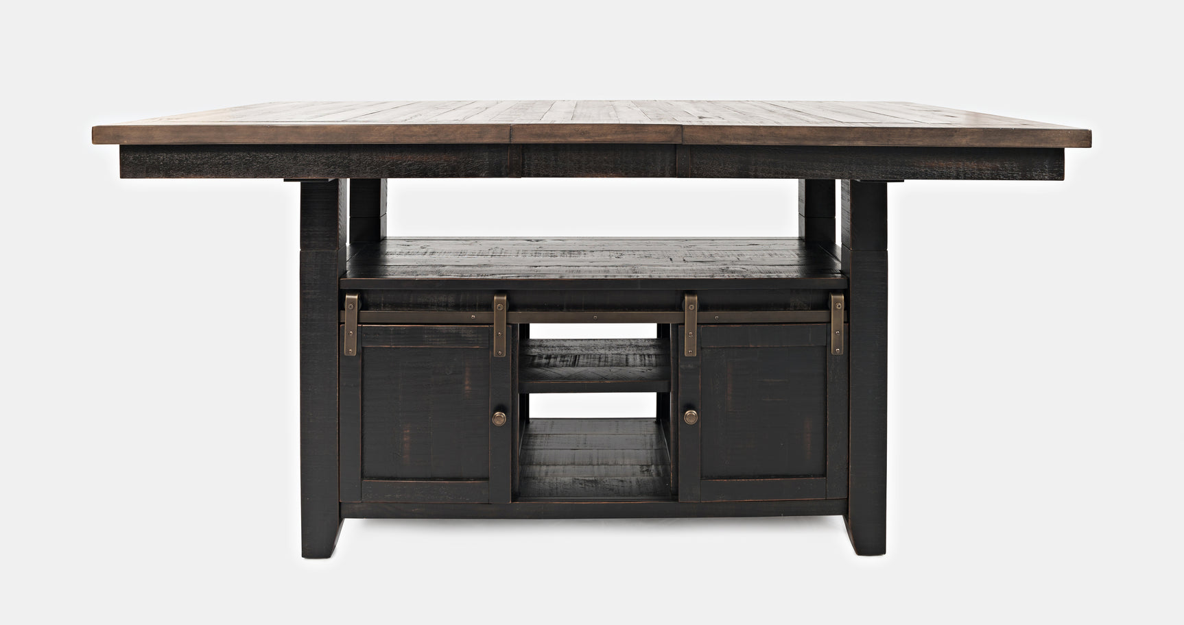 Madison County Vintage Black High/Low Ext Dining Table