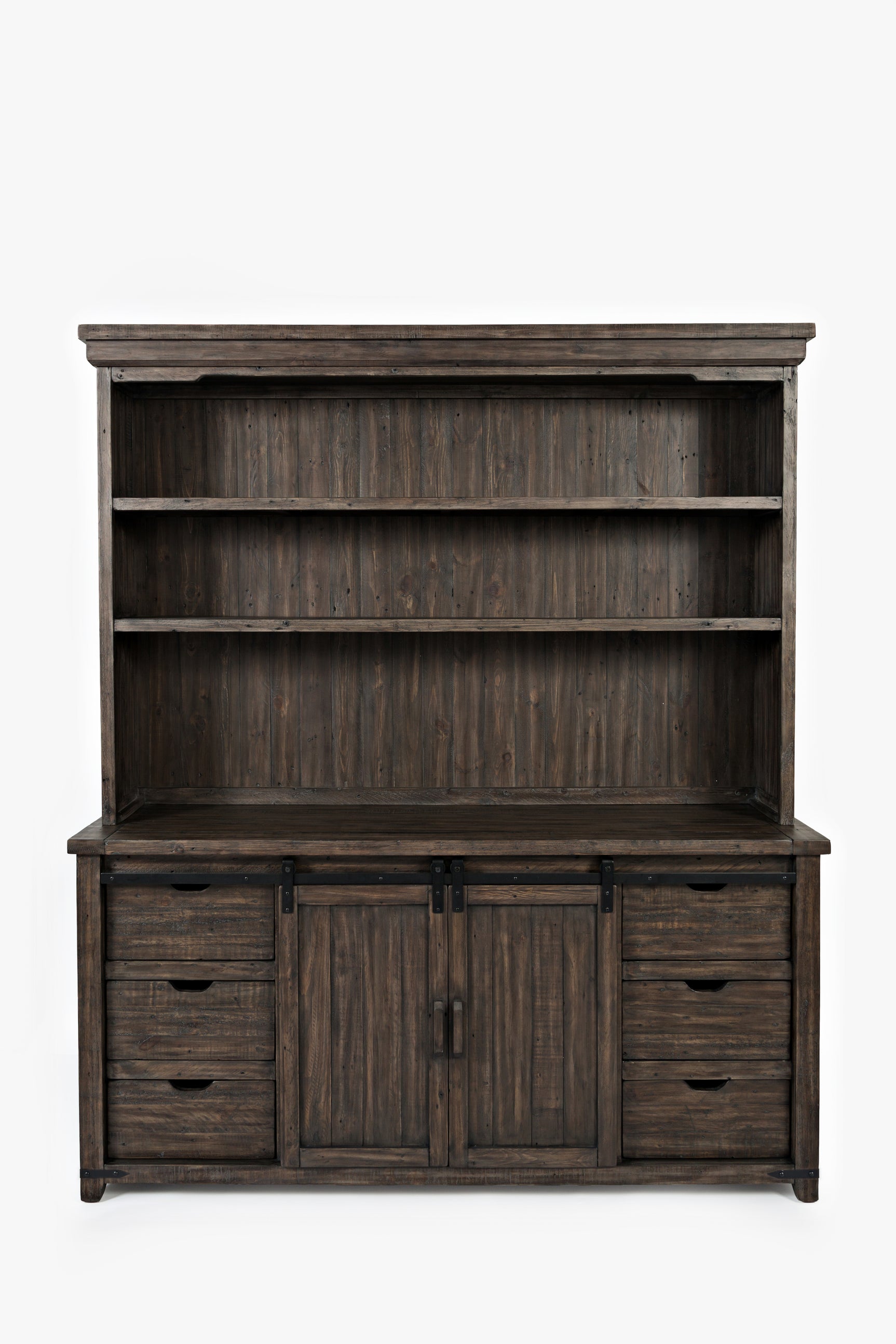 Madison County Barnwood 70 Barndoor Hutch Server