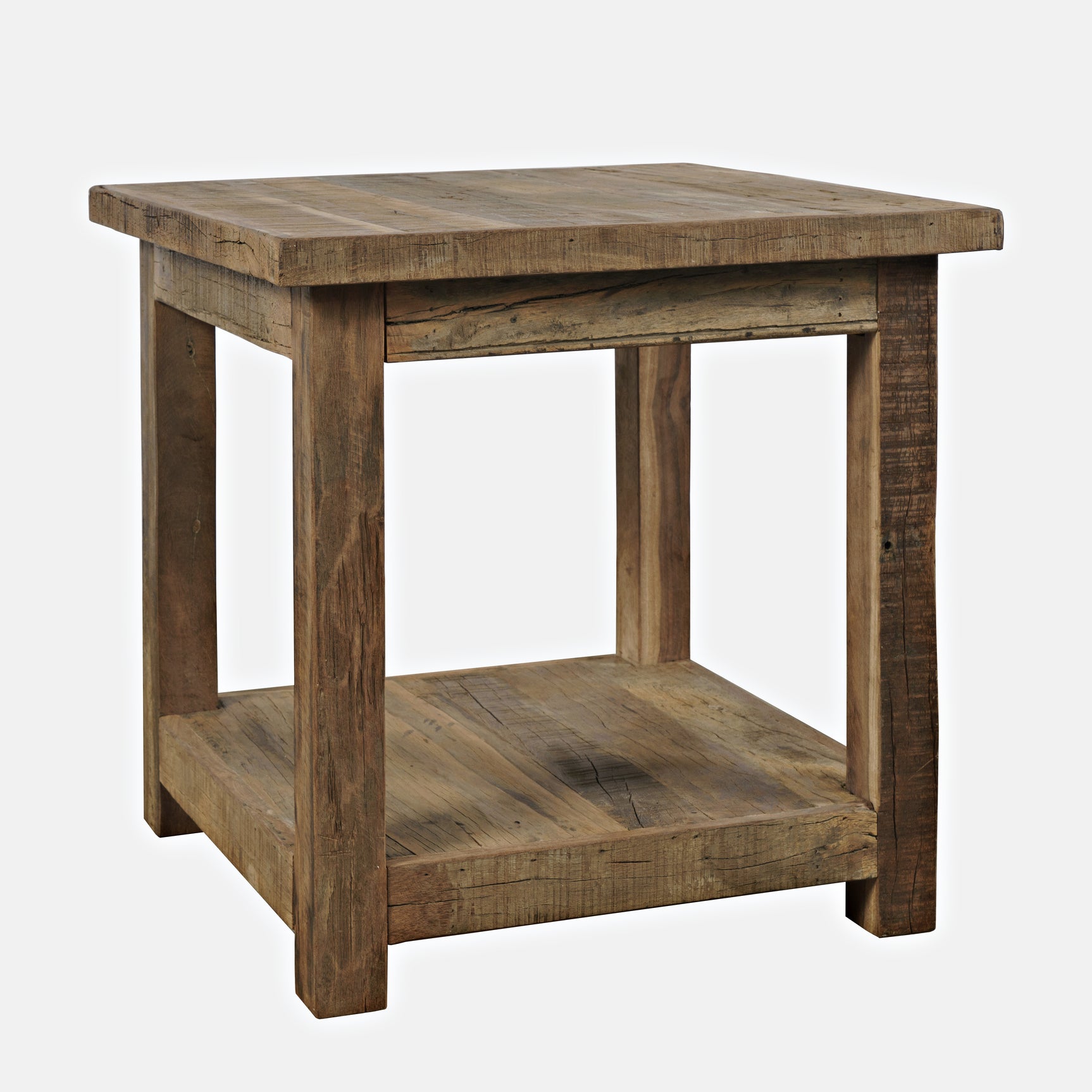 Reclamation Rustic Brown Square End Table
