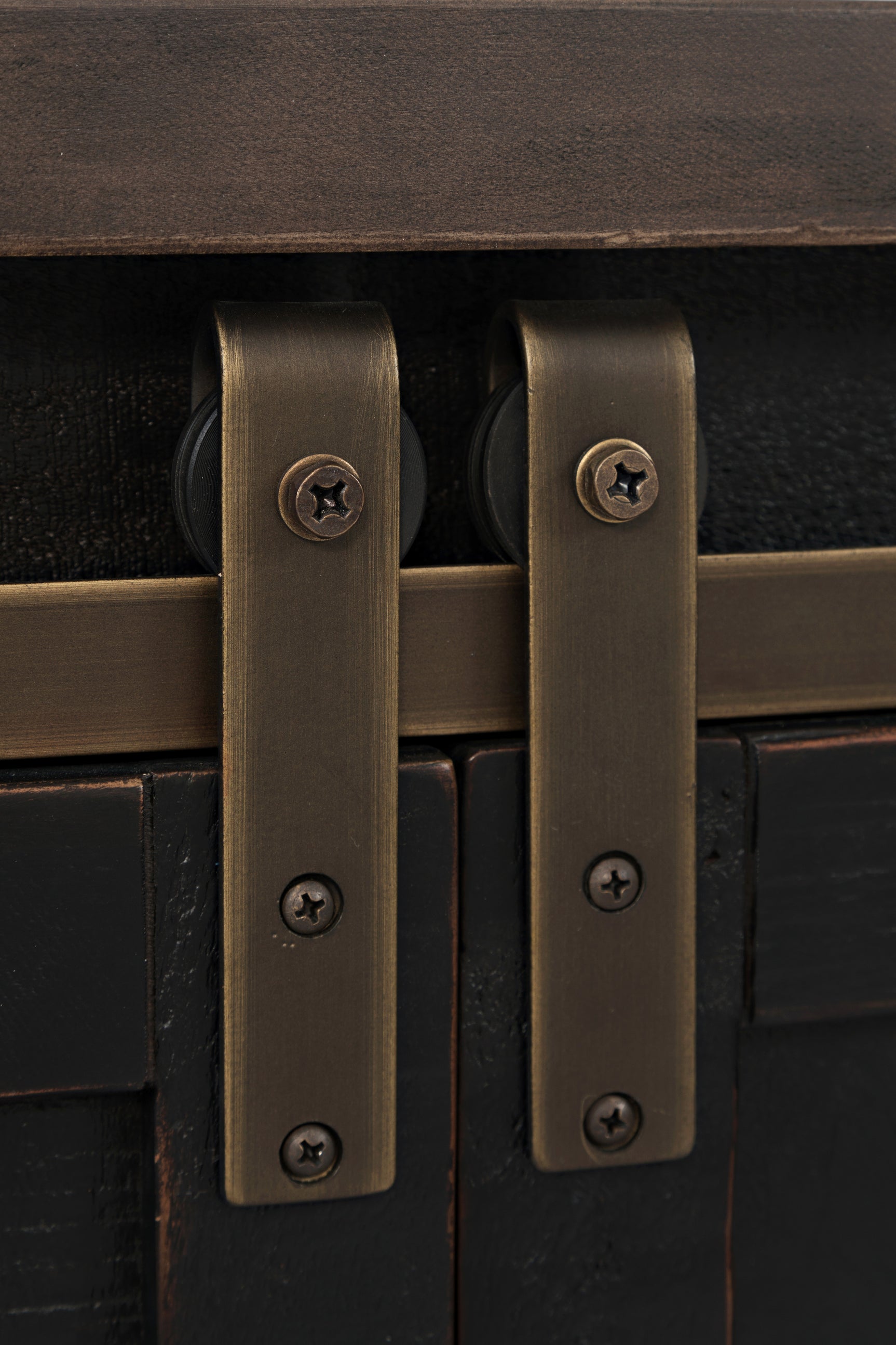 Madison County Vintage Black 70 Barn Door Server