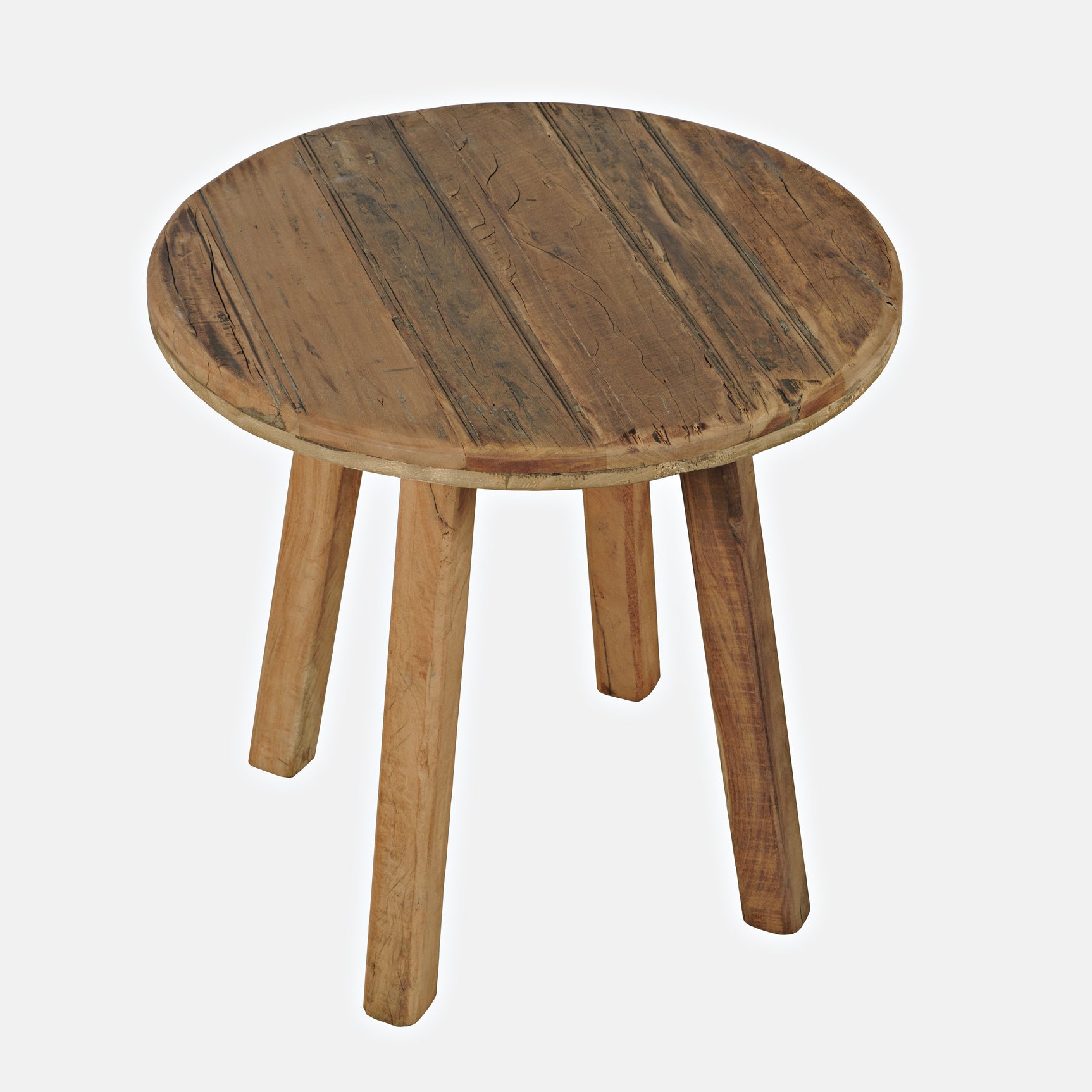 Reclamation Rustic Brown Round End Table