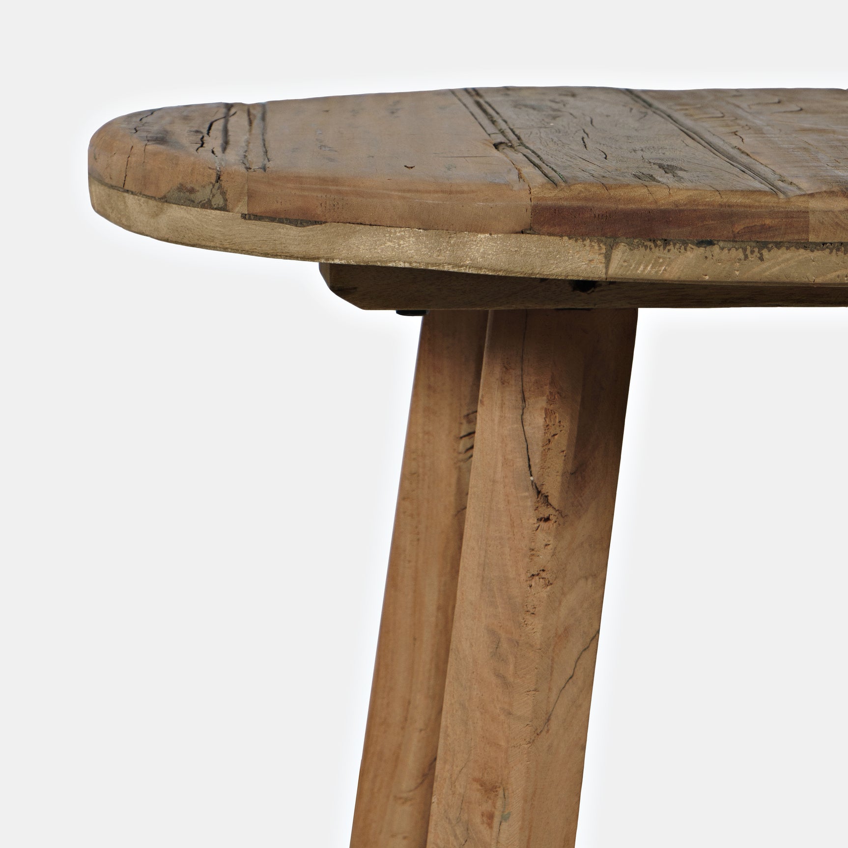 Reclamation Rustic Brown Round End Table
