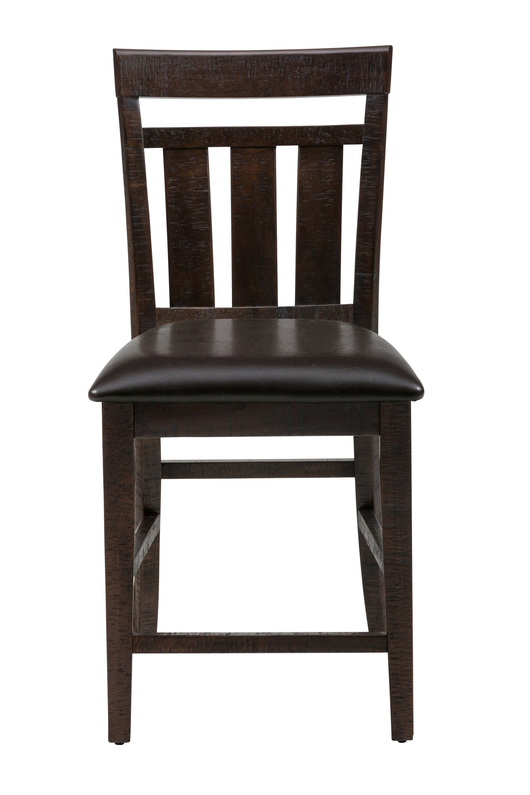 Kona Grove Brown Counter Dining Table w/ 6 Slatback Stools