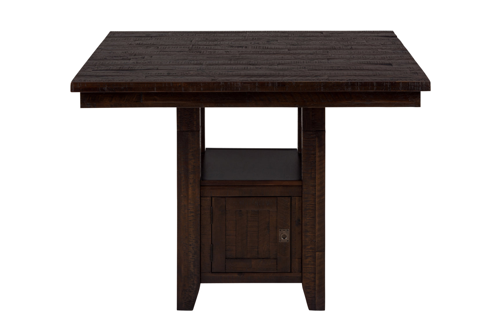 Kona Grove Brown Counter Dining Table w/ 4 Slatback Stools