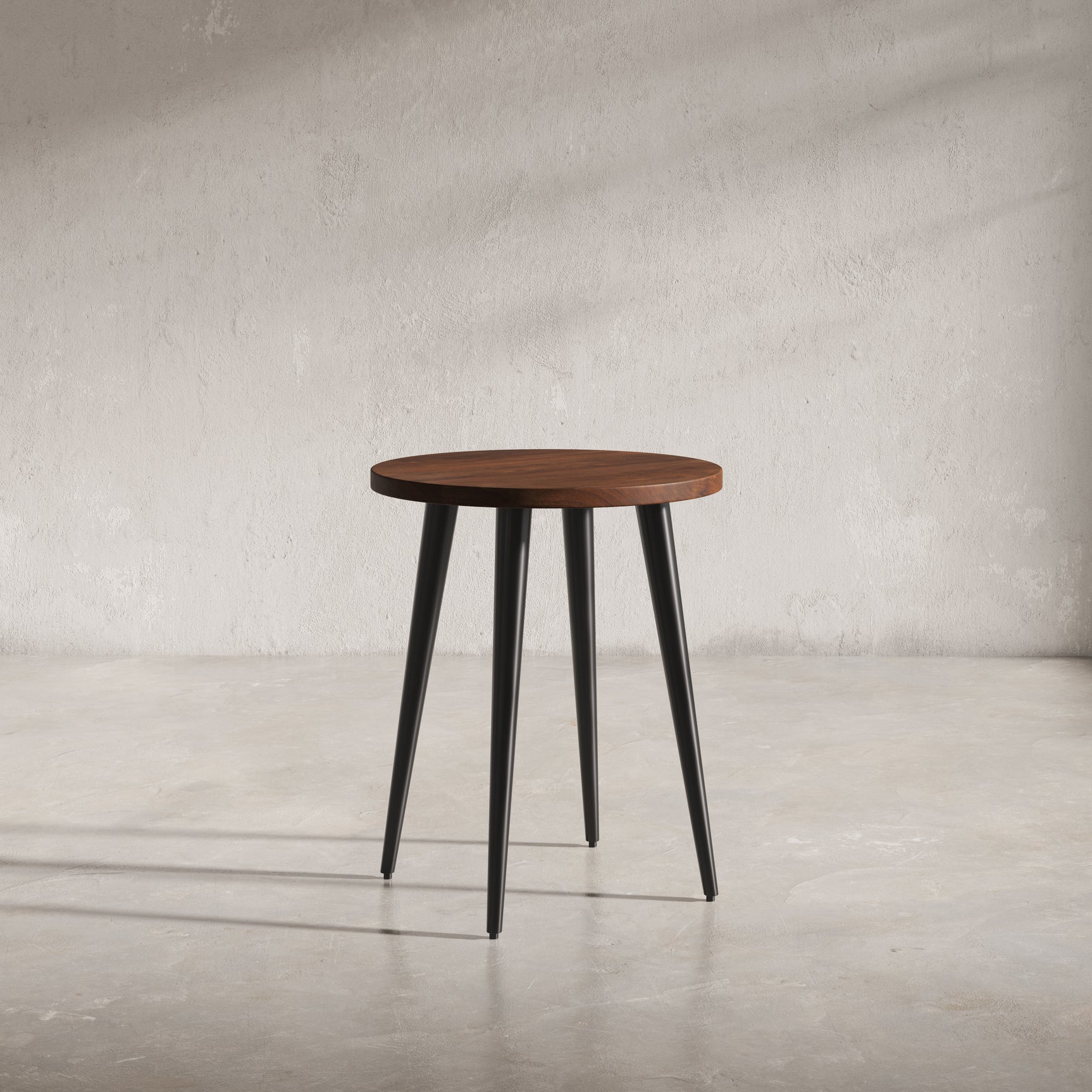 Prelude Walnut Round End Table