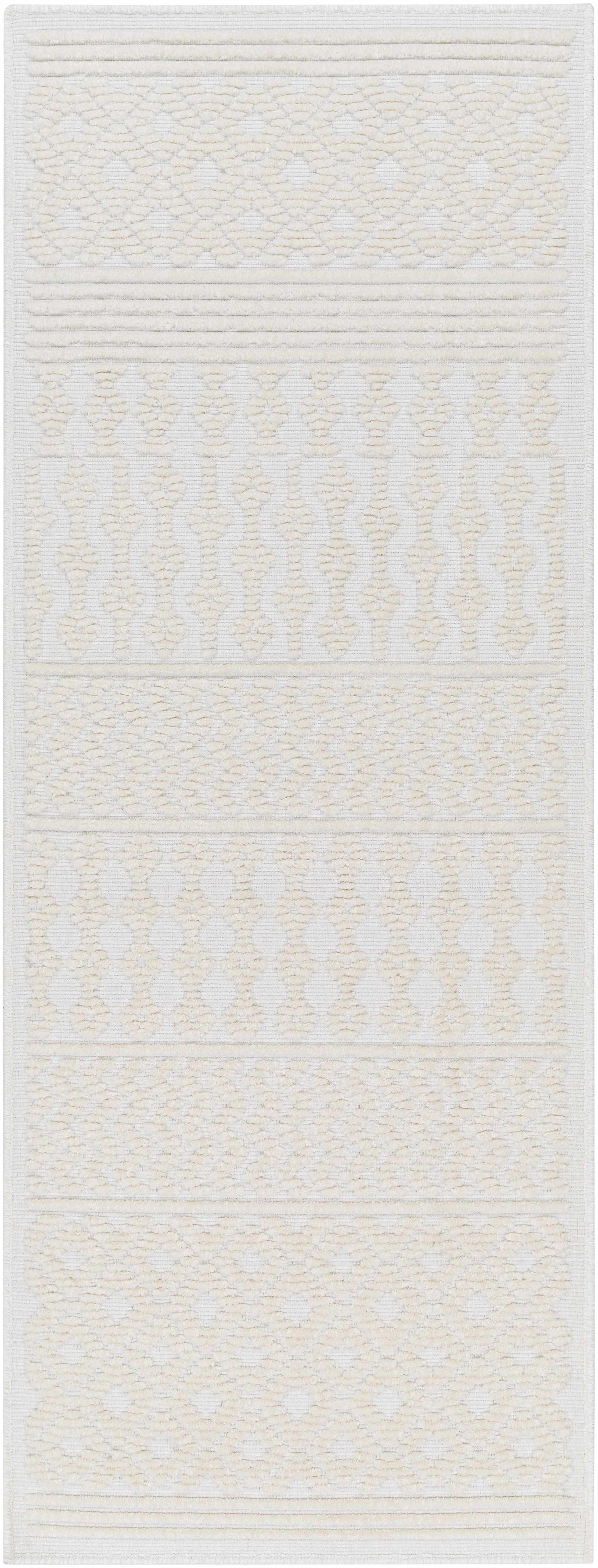 Drago White Washable Area Rug - Ornate Home