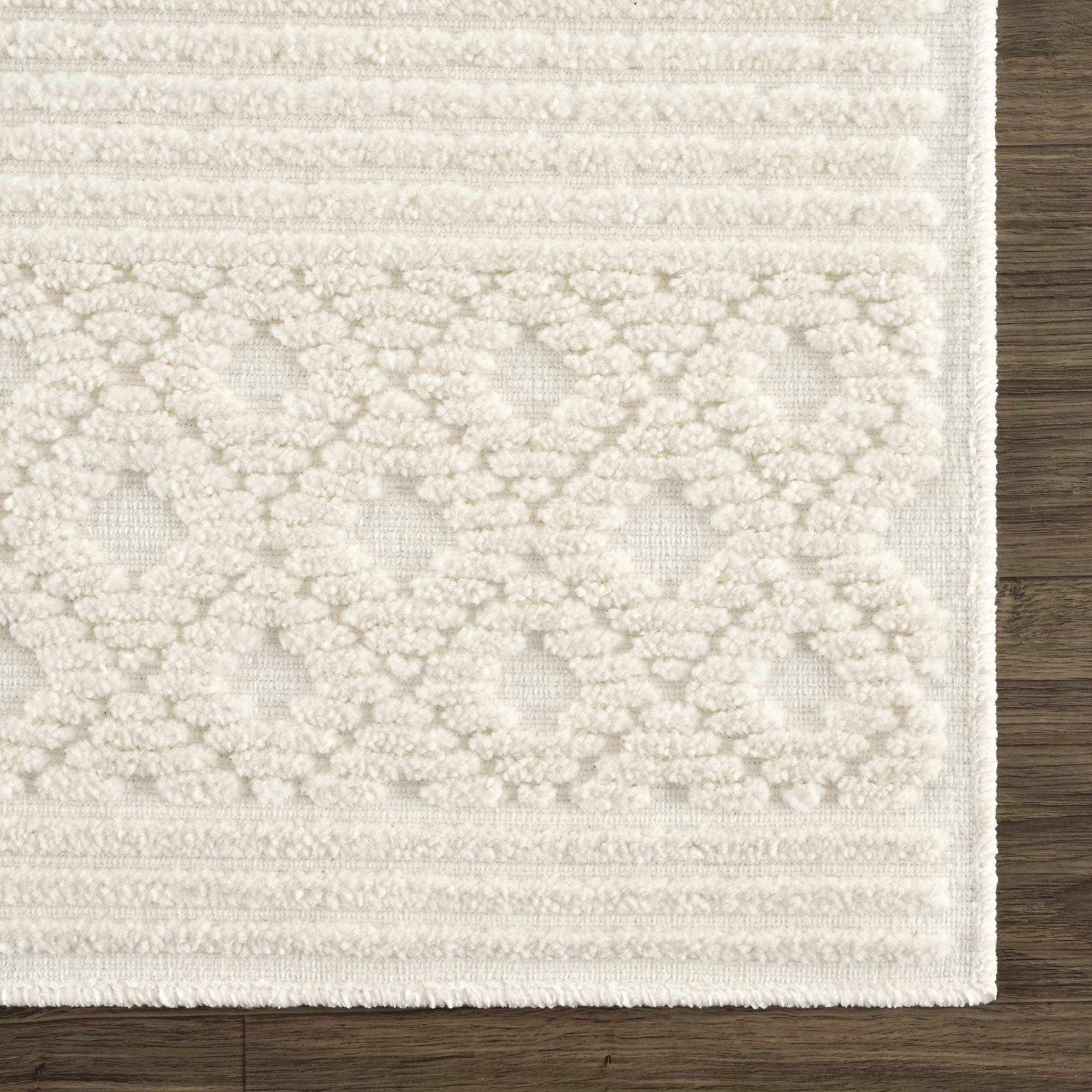Drago White Washable Area Rug - Ornate Home