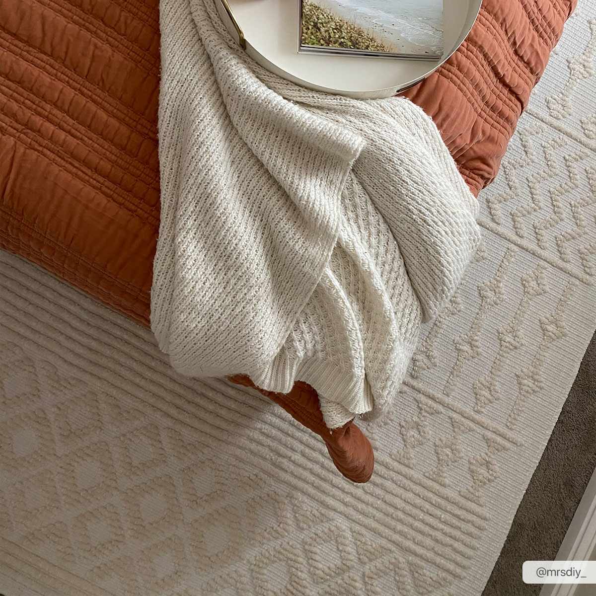 Drago White Washable Area Rug - Ornate Home
