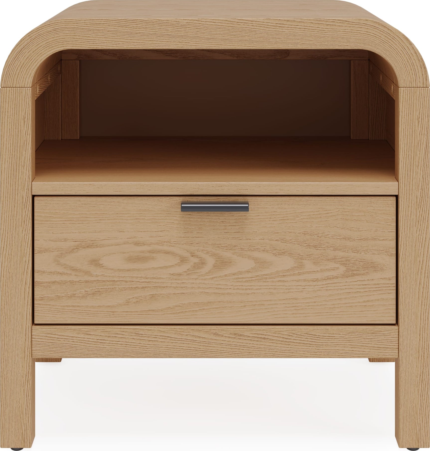 Drake Timber One Drawer Nightstand W/USB - Ornate Home