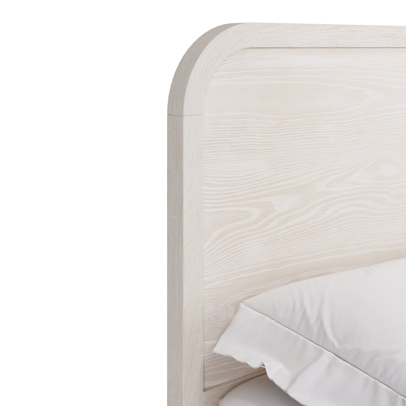 Drake Wood Queen Platform Bed in Sugar - Ornate Home