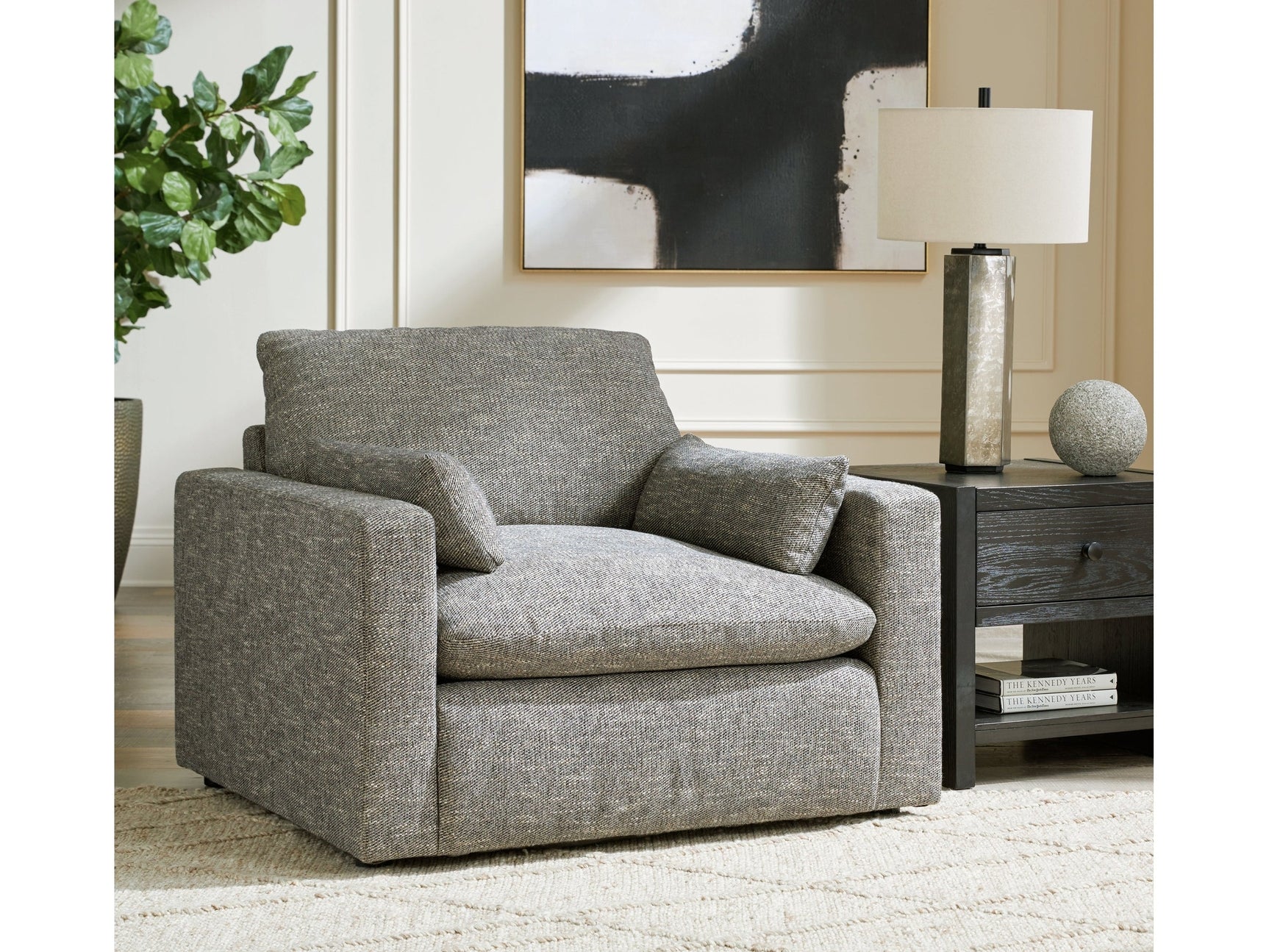 Dramatic Granite Oversized Chair (Online Special Price) - Ornate Home