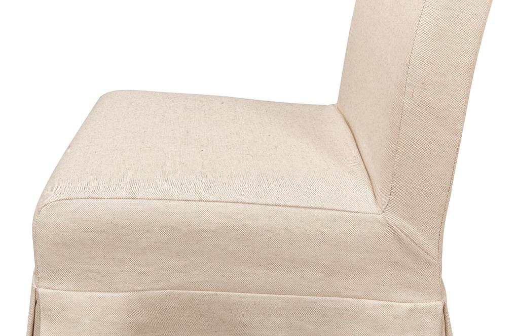 Draped Beige Side Chair (Set of 2) - Ornate Home